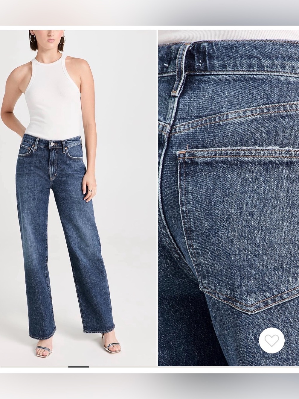 Agolde Harper Straight-Leg Jeans in Tempo - Picture 2 of 7